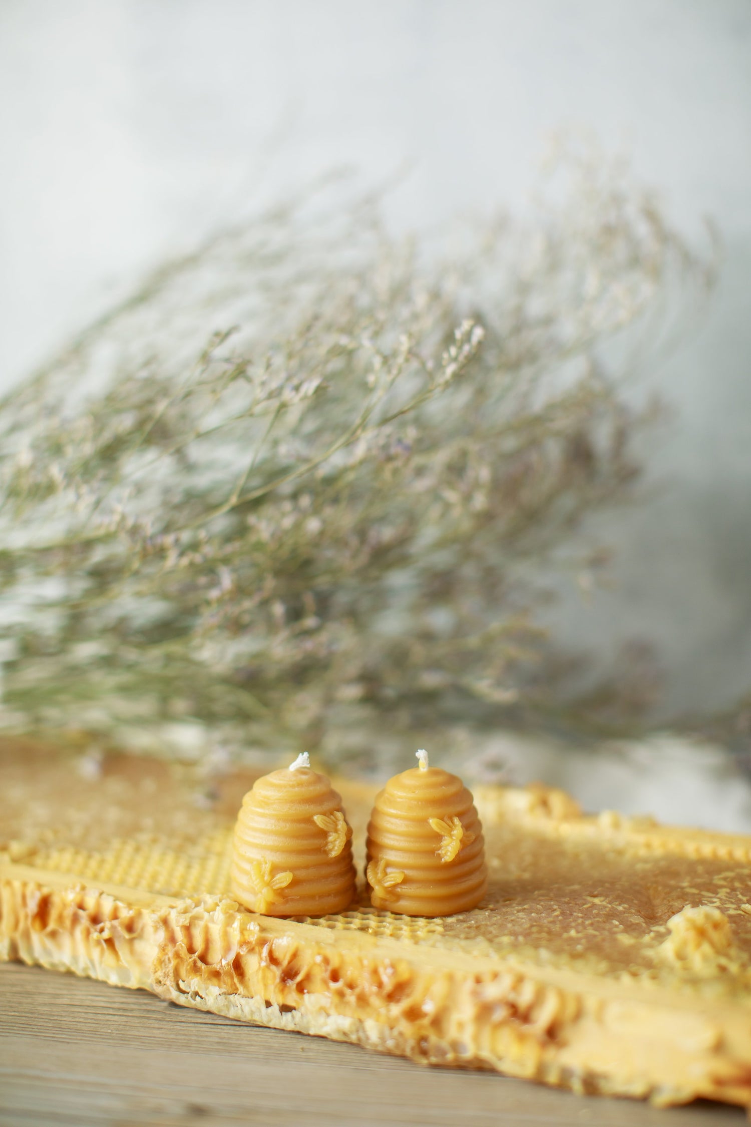 Pure Beeswax Mini Skep Candles