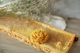 Pure Beeswax Peony Candles