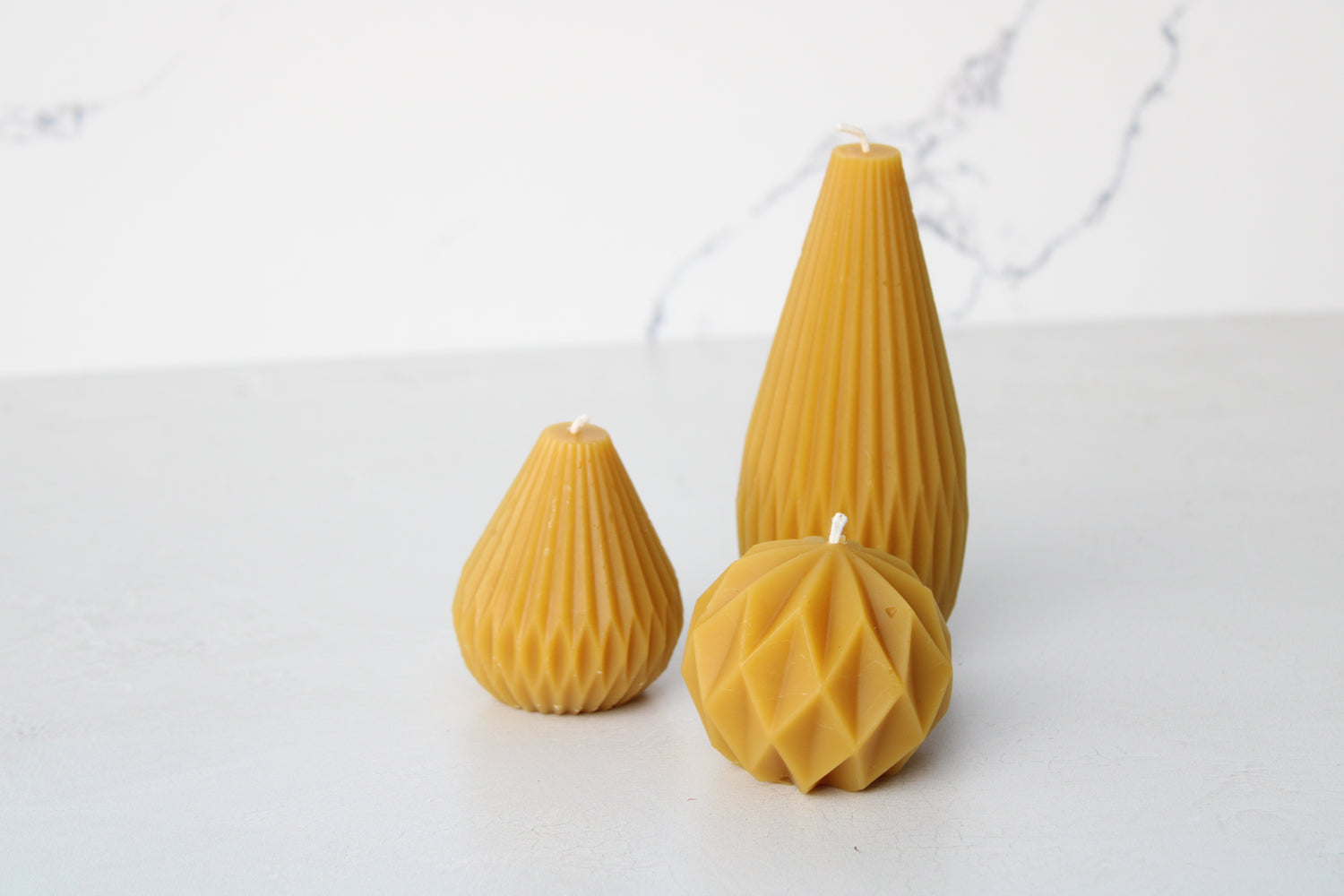Pear Shaped Pure Beeswax Candle
