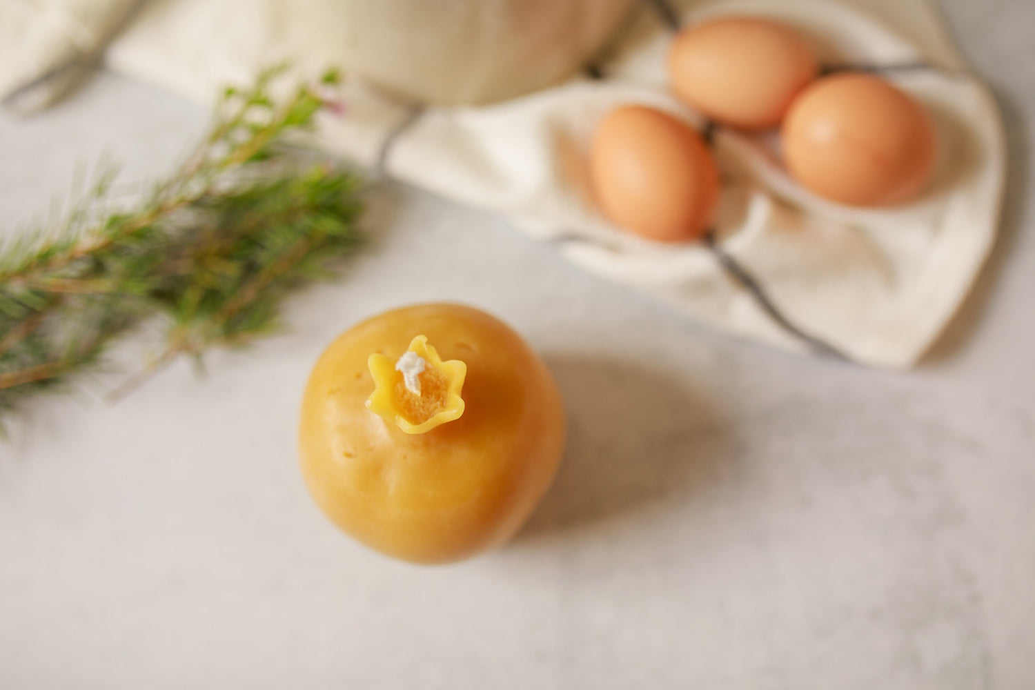 Pomegranate Pure Beeswax Candle