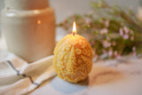 Pure Beeswax Wildflower Egg Candles