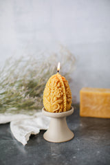 Pure Beeswax Heart Egg Candles