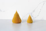 Pure Beeswax Feathered Tree Candle