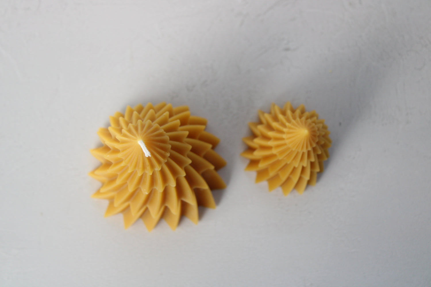 Pure Beeswax Swirled Tree Candles