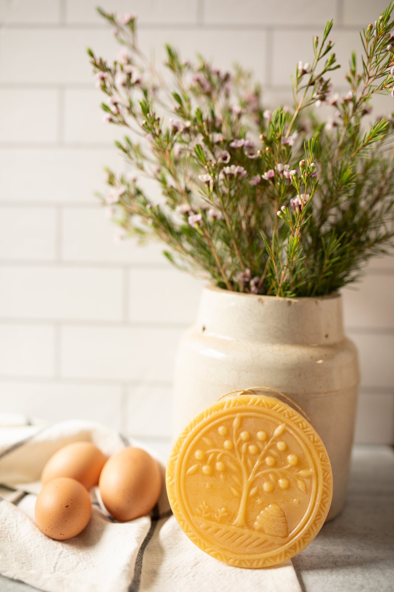 Bee Skep Beeswax  Ornament