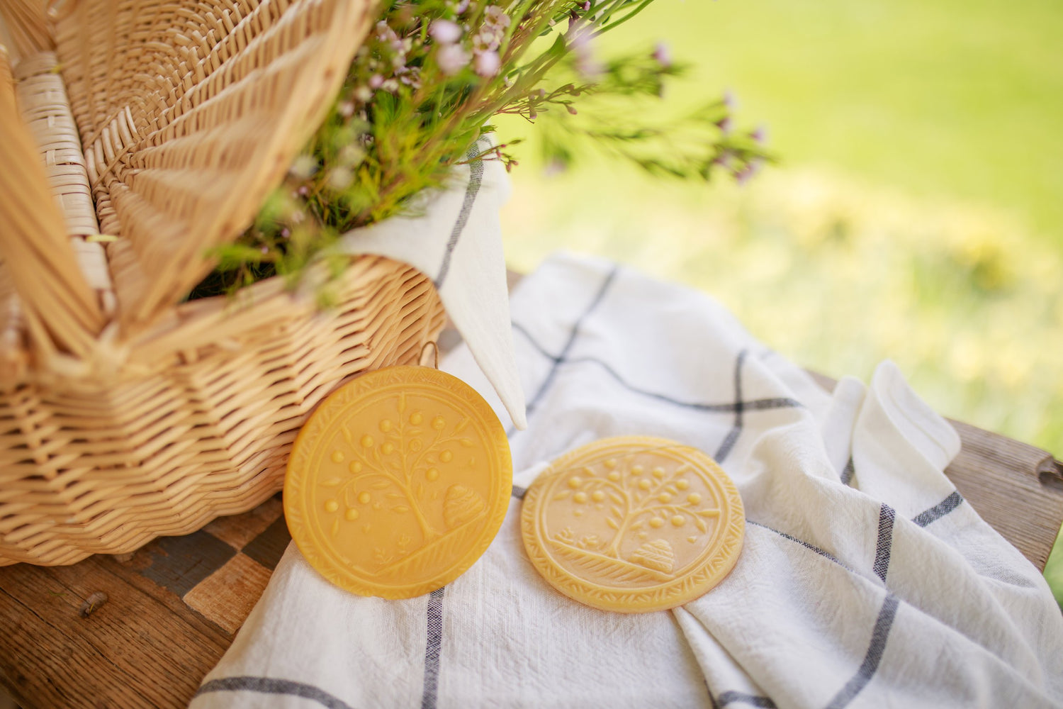 Bee Skep Beeswax  Ornament